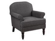 Uttermost Alroy Charcoal Gray Armchair