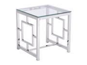Zuo Geranium Side Table Stainless Steel