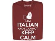 Stabilitees I Am Italian And I Can Not Be Calm Slogan T Shirts