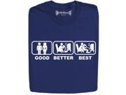 Stabilitees Funny Printed Good Better Best Design Mens T Shirts