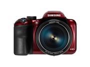 SAMSUNG WB1100F Red 16.2 Megapixel 35X Optical Zoom Smart Digital Camera