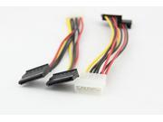 Tekit 6 ATA Adpater Molex 4 Pin PC power cable to 2 x SATA Converter Cables for SATA I and SATA II Hard Drive
