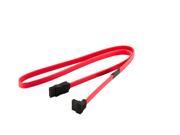 Tekit 1.64ft 0.5m Serial ATA III Red Flat Cable w Locking Latch Support 6 Gbps 3 Gbps and 1.5 Gbps transfer rate