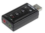 TeKit USB to 3D Sound Card Mic Speaker Audio Adapter 7.1 Channel for PC or Laptop