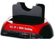 All in 1 HDD Docking 2.5 3.5 SATA Multi Function HDD Docking Station SATA Hard Disk Base USB HUB Reader