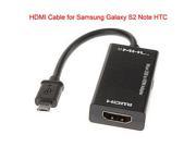 MHL Micro USB Male to HDMI Female Converter Adapter Cable for Samsung Galaxy S II i9100 Samsung Galaxy i997 HTC G14