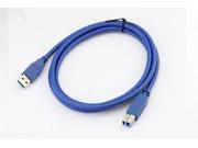 High quality USB 3.0 A Male to B Male Cable M M printer cable computer cable 5ft 1.5m blue