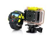 TeKit 1920X1080P Full HD Action Camera with Wi Fi and Watch Remote Control Panasonic Sensor Ultra Wide 145 Degree Lens