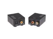 New Digital to Analog Audio Converter Adapter Digital Coaxial or Toslink to Dual RCA Female Analog