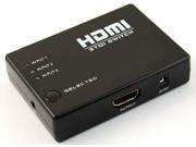 3 Port HDMI Switch Switcher Splitter with Remote control HDMI 3 to 1 switcher box 3 input 1output switcher