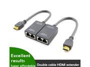 CE LINK HDMI Extender Repeater by Cat5e Cat6 Cable for HDTV PS3 DVD XB360 xbox360 1080P output transmitter input receiver 30M dual network extender cable to HDM