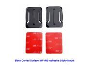 2 X Curved Surface 3M VHB Adhesive Sticky Mount BK for Gopro
