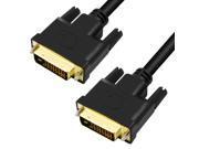 100% High Quality 3.28ft 1m DVI Cable DVI 24 1 Plug To DVI 24 1 Plug Male to Male AV Cable 24k gold plated connectors For Computers