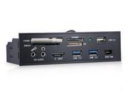 Multifunctional 5.25 Front Panel Card reader usb hub driver usb 3.0 Computer pc 5.25 inch Front panel internal card reader support SD CF MS XD M2 TF SDHC SDX