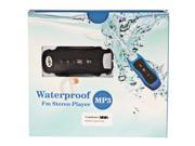 Waterproof MP3 Player with 4GB Memory and Earphone Headphone Black