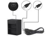 USB Dual Battery Charger Charging Powerful Bank for Camera Gopro HD Hero 3