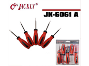 JACKLY 5 in 1 Electric Repair Tools Pen Style Precision Screwdriver Kit JK 6061A Red