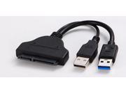 USB3.0 To Sata 7 15 pin Converter Adapter HDD Cable with power for 2.5 HDD usb to hard drive disk Supports 2.5 Mass Storage Class Drive