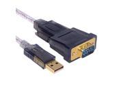DTECH USB 2.0 Male TO SERIAL DB9 MALE 9 PIN RS232 Converter CABLE ADAPTER DT 5002A 6ft 1.8m