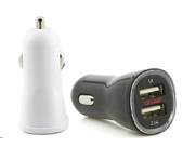Car charger with 2 USB port out 1A 2.1A cigarette lighter type for SAMSUNG apple s mobile phone car charger double usb universal CE LINK3012