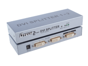 DTECH 2 Port DVI Video Splitter Dual Monitor 1 in 2 out Splits 1 Video Signal to Dual Display up to 1920x1200 Resolution Supports Cascade Connection DT7023
