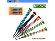 BST 668s 5 in 1 Screwdriver set Computer Cell phone Electronic Telecommunications Repair Tools Precision Screwdriver Disassemble Repair Tools Kit