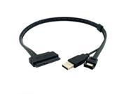 Power eSATA USB A male eSATA male to SATA 22pin cable for 2.5 HDD 5V 2.5 Hard Disk Drive HDD SATA 22 Pin to eSATA Data USB Power Cable