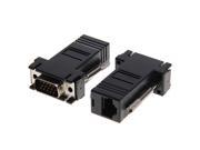 VGA Extender Male to LAN RJ45 CAT5 CAT6 RJ 45 Network Cable Female Adapter VGA Male to Ethernet Cable female Adapter