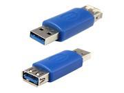 Super Speed USB 3.0 Type A Male to 3.0 Type A Female Plug Extension converter Adapter Blue