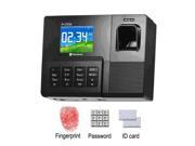 Realand A C030 TFT Fingerprint Card Pin Attendance Time Clock Employee Payroll Recorder 128*64 LCD Display Fingerprint Sensor 500DP