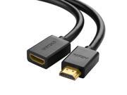 High Speed HDMI Male to Female Extension Extender adapter Cable Gold Plated Supports 1080P and 3D for Blu Ray Player 3D Television Roku Boxee Xbox360 PS3 A