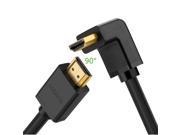 HDMI Cable Right Angle HDMI 1.4 High Speed 90 Degree with Ethernet Supports 4K2K 1080P and 3D Ethernet Compatible for Blu Ray Player Roku Xbox360 PS3 Appl