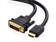 HDMI to DVI Converter adapter Cable HDMI Male to DVI D Male Cable Bi Directional Gold Plated Support 1080P for HDTV Plasma DVD and Projector 2m 6ft 10135