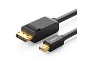 Gold Plated Mini Displayport to Displayport Male Audio Video Adapter Cable Support 4Kx 2K Resolution ThunderboltTM Compatible for Amazon Fire TV MacBook Ultra