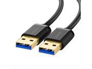 USB3.0 A to A Extension Cable USB3.0 Type A Male to Male Extension Cable Cord for Data Transfer and Charging Hard Drive Enclosures Printers Modems Cameras