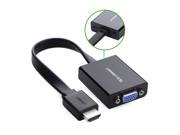 Active HDMI to VGA Adapter Converter with Audio Support 1080P 60Hz for Apple TV PC Laptop Ultrabook Raspberry Pi Chromebook Black 40248