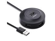 USB 2.0 Hub 4 Ports for Your PC Cell Phones eReaders Tablets Black 20277