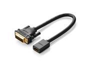DVI to HDMI Converter Adapter Cable HDMI Female to DVI D Male Video Cable HDMI to DVI 24 1 Converter 1080P for HDTV Plasma DVD and Projector 22cm 0.7ft 2