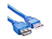 USB 2.0 Extender Extension transparent Cable USB2.0 Male to Female extension cable 10ft 3m M F blue