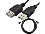Tekit USB2.0 A Male to A Female Extension Cable USB2.0 Extension cable 10ft 3m