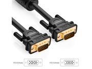 26ft 8m VGA Extension cable VGA SVGA HD15 Male to Male Video Coaxial Monitor Cable with Ferrite Cores Gold Plated Compatible for Projectors HDTVs Displays
