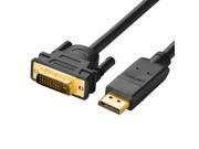 DP Displayport To DVI Converter cable DP Male to DVI 24 1 Male Audio Video Converter Adapter Cable 1080P Gold Plated with Latches for Laptop PC to HDTVs Projec