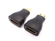 LinkS Gold Plated Mini HDMI to HDMI Male to Female Adapter 2 Pack —Ship From US