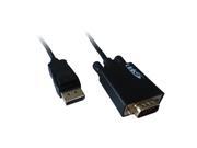 LinkS Gold Plated DisplayPort DP to VGA Cable 6 Feet in black—Ship From US