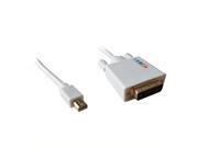 LinkS Gold Plated Mini DisplayPort DP Thunderbolt to DVI Cable in White 15 Feet—Ship From US