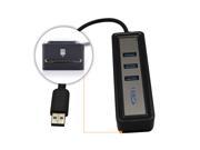 [3*USB 3.0 SD Card Reader] LinkS Bus Powered USB 3.0 3 Port Hub with Micro SD Card Reader Combo Special for Laptops Ultrabooks Tablet PCs with USB Ports Co