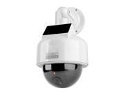 TYCOCAM TD201S 12 1pc Simlated Solar Power Speed Dummy Dome Camera CCTV Security Surveillance LED Dome Camera White Color