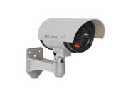 TYCOCAM TD301 12 1pc Black Outdoor Fake Dummy Camera for Security Waterproof CCTV Surveillance 1 flashing LED Silver Color