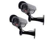 TYCOCAM TD301 21 2pcs Outdoor Fake Dummy Camera for Security Waterproof CCTV Surveillance 1 flashing LED Black Color