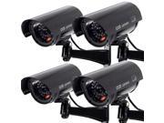 TYCOCAM TD301 41 4pcs Outdoor Fake Dummy Camera for Security Waterproof CCTV Surveillance 1 flashing LED Black Color
